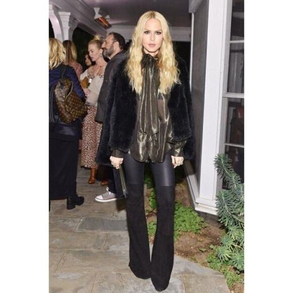 Nwt Rachel Zoe | Gigi Suede Flare Pants - Picture 2 of 14